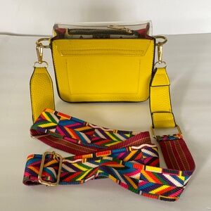 Crossbody Transparent Little Bag with Wide Shoulder Strap & Wallet